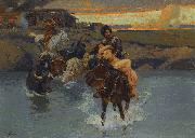 Franz Roubaud The Kidnapping Sweden oil painting artist